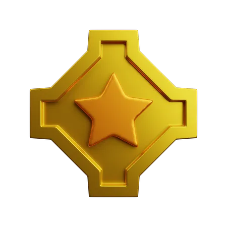 랭크 골드  3D Icon