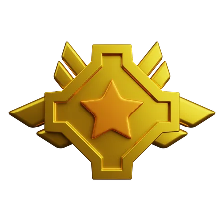 랭크 골드  3D Icon