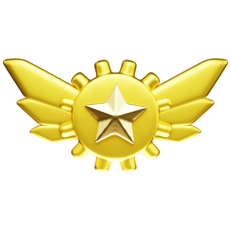 Rank Gold  3D Icon