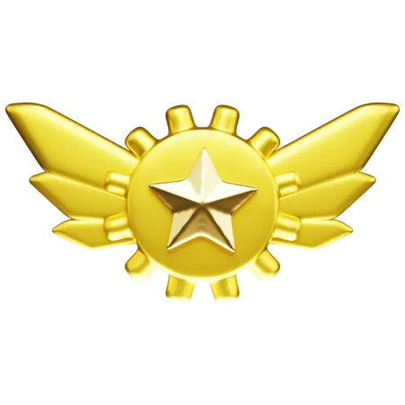 Rank Gold  3D Icon