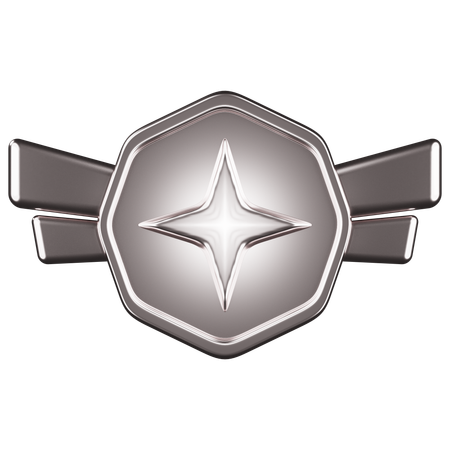 Rank Silver  3D Icon