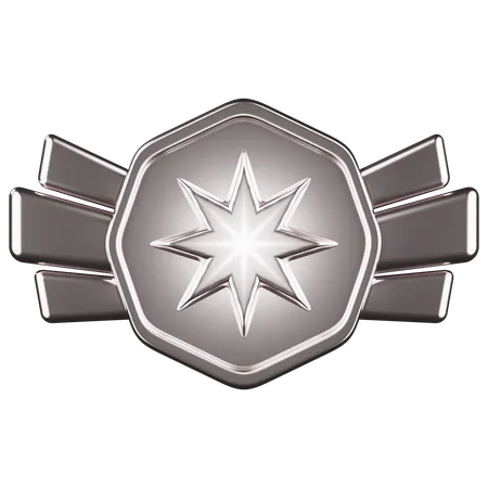 Rank Silver  3D Icon