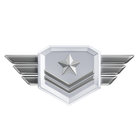 Rank Silver Tire 3  3D Icon