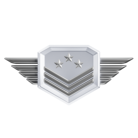 Rank Silver Tire 5  3D Icon