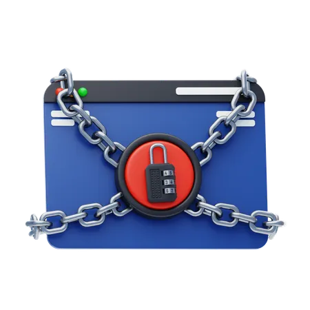 Secuestro de datos  3D Icon