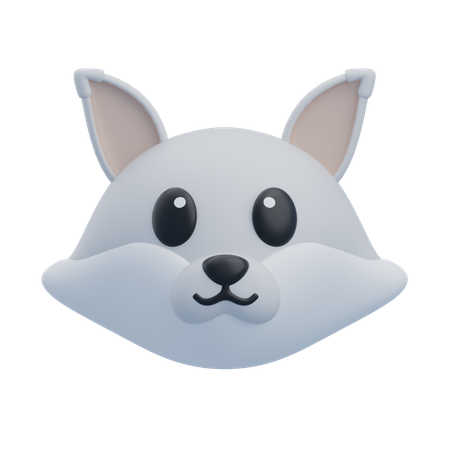 Raposa da neve  3D Icon