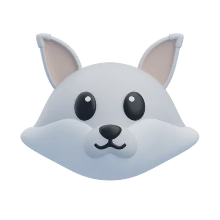 Raposa da neve  3D Icon