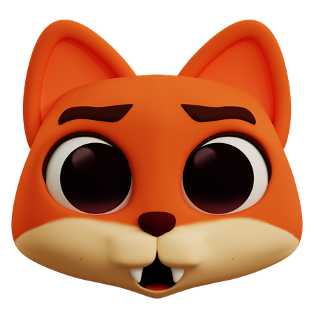 Raposa fofa  3D Icon