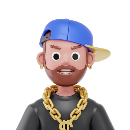 Rapper Man  3D Icon