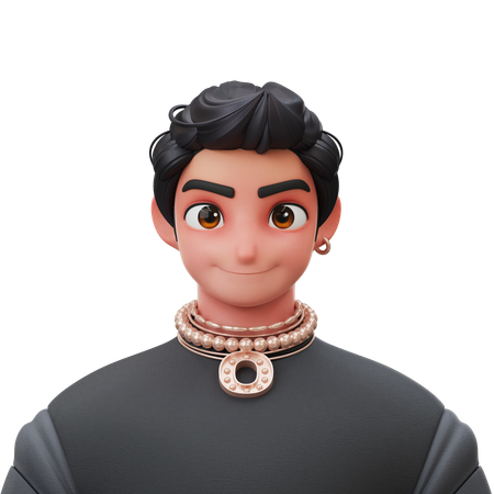 Rapper White  3D Icon
