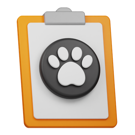 Rapport sur un animal de compagnie  3D Icon