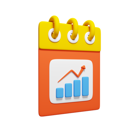 Calendrier du rapport  3D Icon