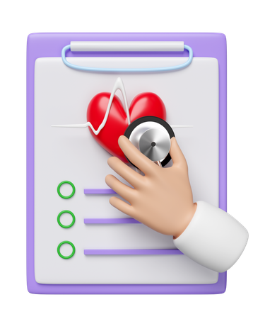 Rapport cardiaque  3D Icon
