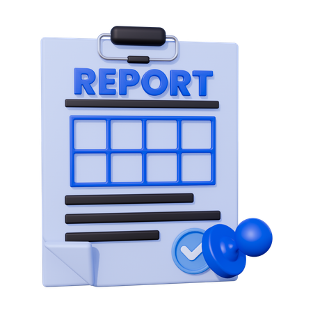 Rapport comptable  3D Icon