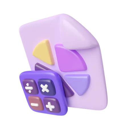 Rapport comptable  3D Icon