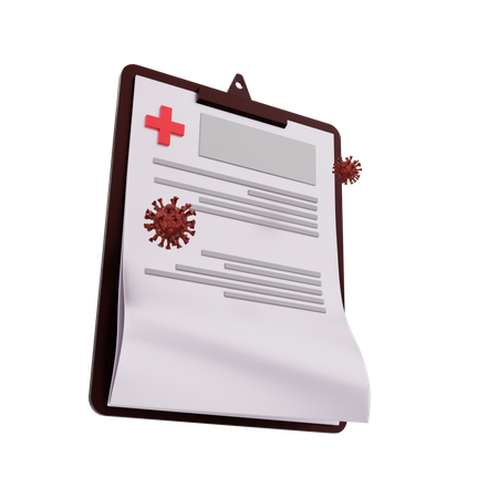 Rapport Covid-19  3D Icon