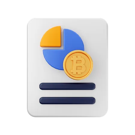 Rapport d'analyse Bitcoin  3D Icon