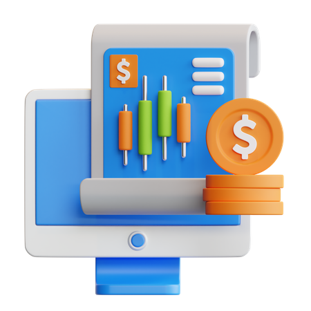 Rapport d'analyse boursière  3D Icon