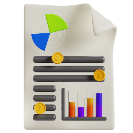Rapport d'analyse des performances commerciales  3D Icon