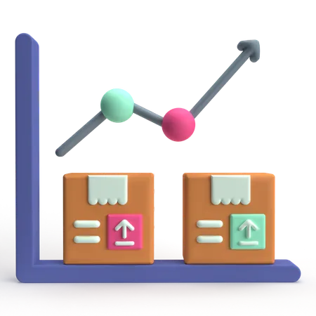 Rapport de croissance du produit  3D Icon