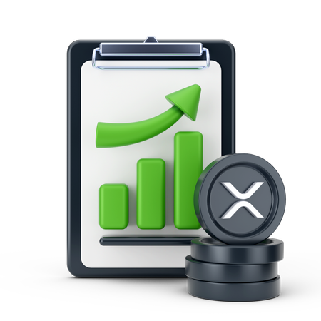 Rapport de croissance de Ripple  3D Icon