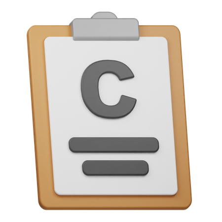 Rapport de note c  3D Icon