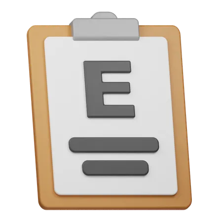 Rapport de note e  3D Icon