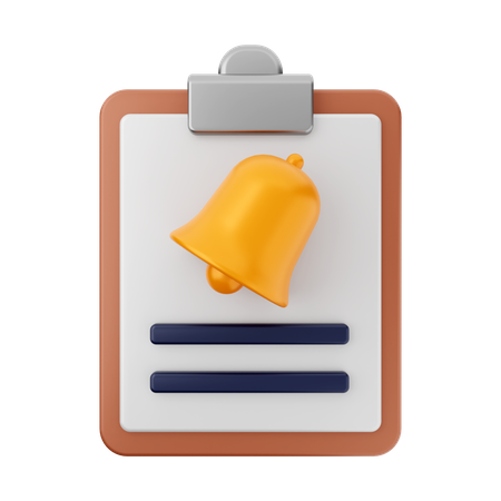 Rapport de notification  3D Icon