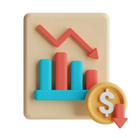 Rapport de perte  3D Icon