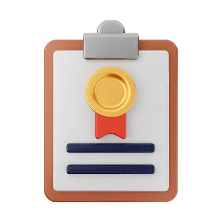 Rapport de récompense  3D Icon