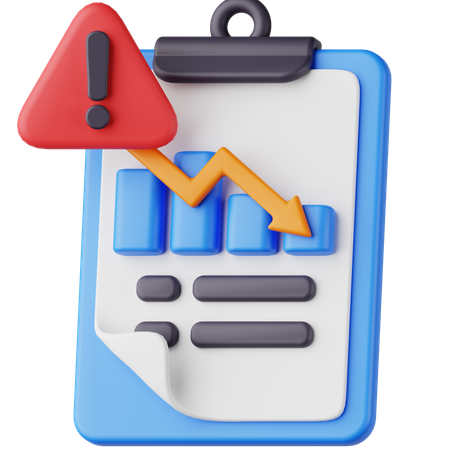 Rapport de risque  3D Icon