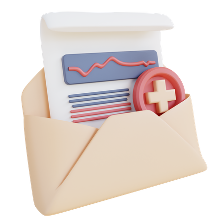 Rapport de test de santé  3D Icon