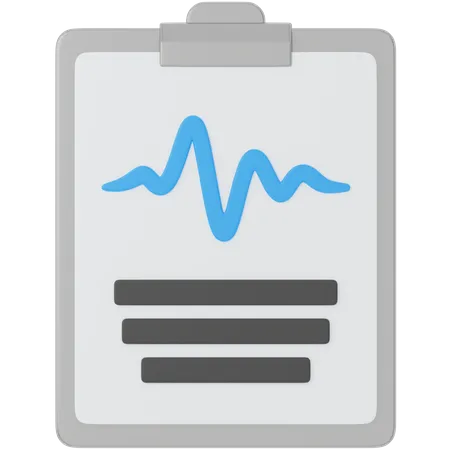 Rapport d'ecg  3D Icon