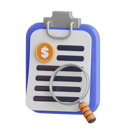 Rapport financier  3D Icon