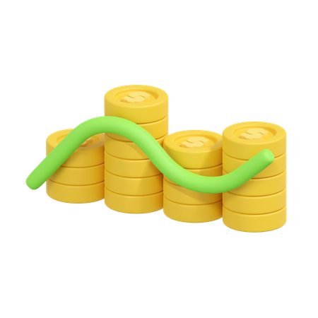 Rapport financier  3D Icon