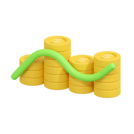 Rapport financier  3D Icon