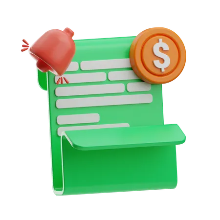 Rapport financier  3D Icon