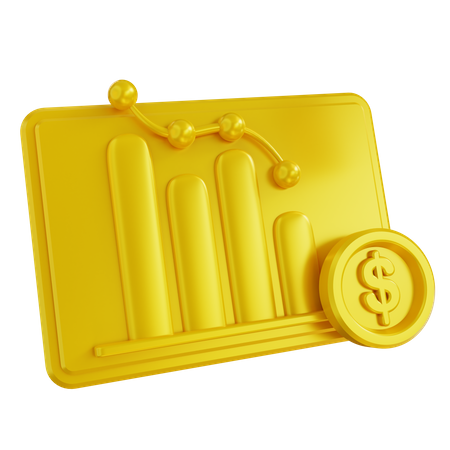 Rapport financier  3D Icon