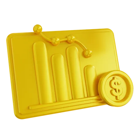 Rapport financier  3D Icon