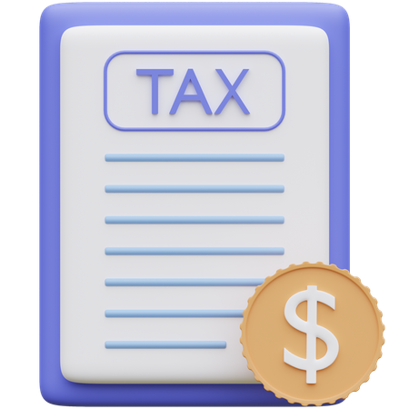 Rapport fiscal  3D Icon