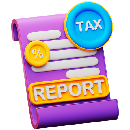 Rapport fiscal  3D Icon