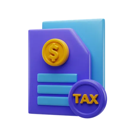 Rapport fiscal  3D Icon