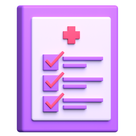 Rapport médical  3D Icon