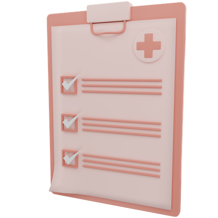 Rapport médical  3D Icon