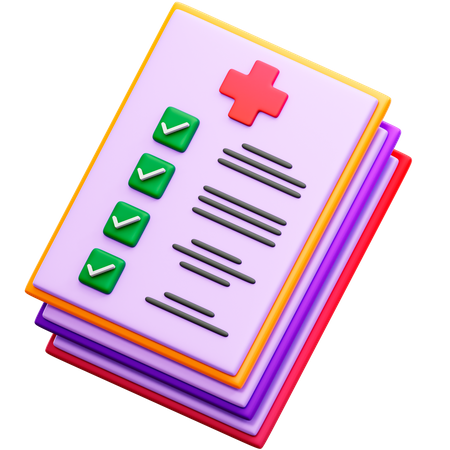 Rapport médical  3D Icon