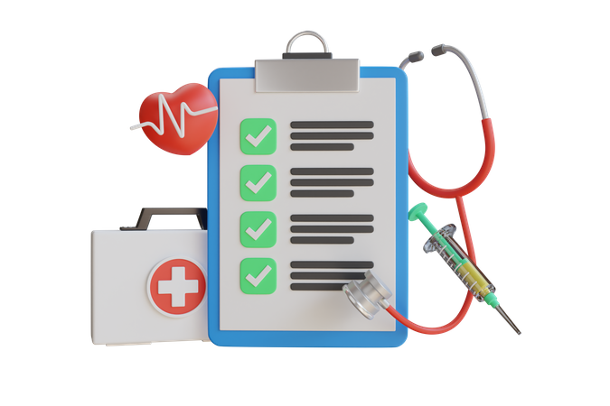 Rapport médical  3D Icon