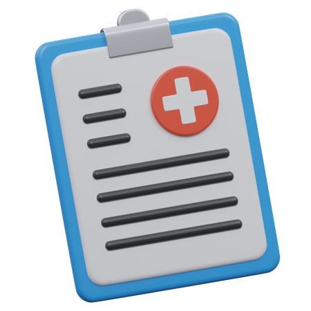 Rapport médical  3D Icon