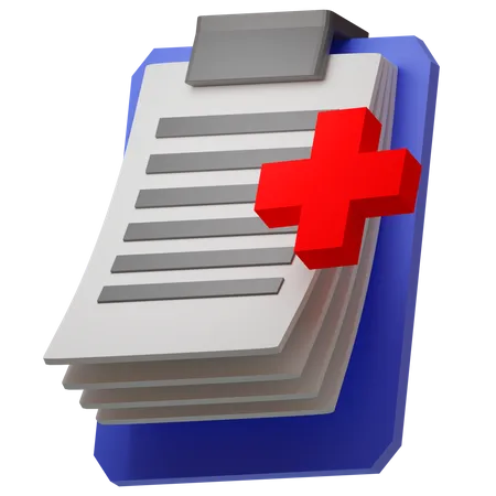 Rapport médical  3D Icon