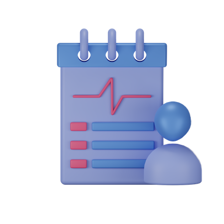 Rapport médical du patient  3D Icon