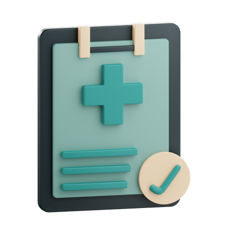 Bilan de santé  3D Icon